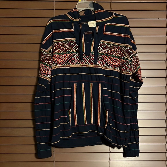 Denim & Supply Ralph Lauren Tops - Vintage Embroidered Boho Pullover Hoodie Size Large